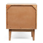 Eakins Handcrafted Boho Acacia Wood Nightstand by Christopher Knight Home