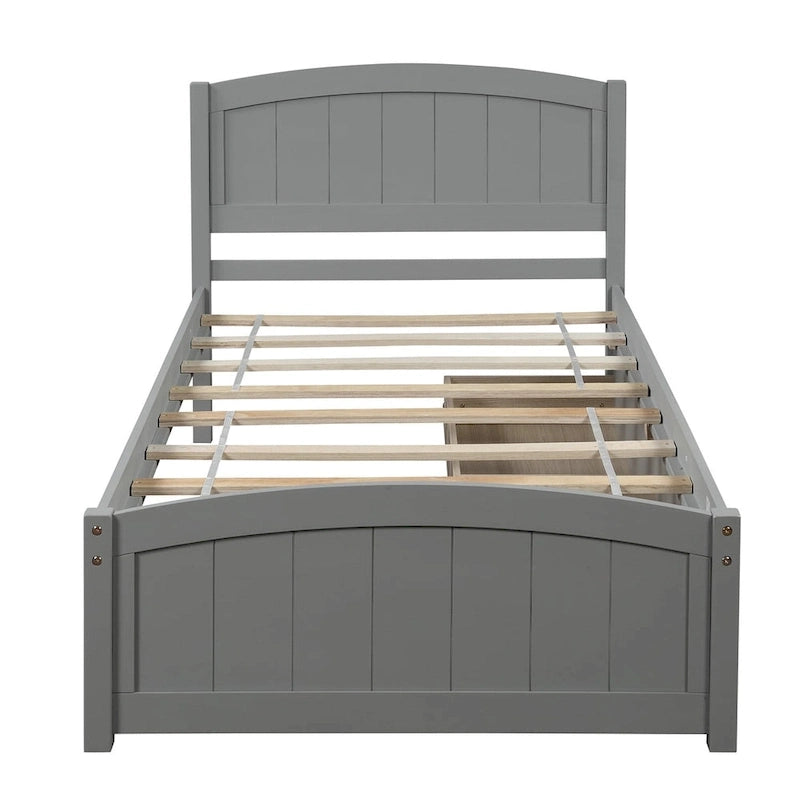 Twin size Platform Bed with Two Drawers