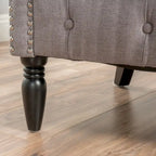 Akira Tufted Fabric Club Chair by Christopher Knight Home