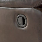 Jennette Faux Leather Swivel Gliding Recliner by Christopher Knight Home
