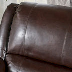 Jennette Faux Leather Swivel Gliding Recliner by Christopher Knight Home