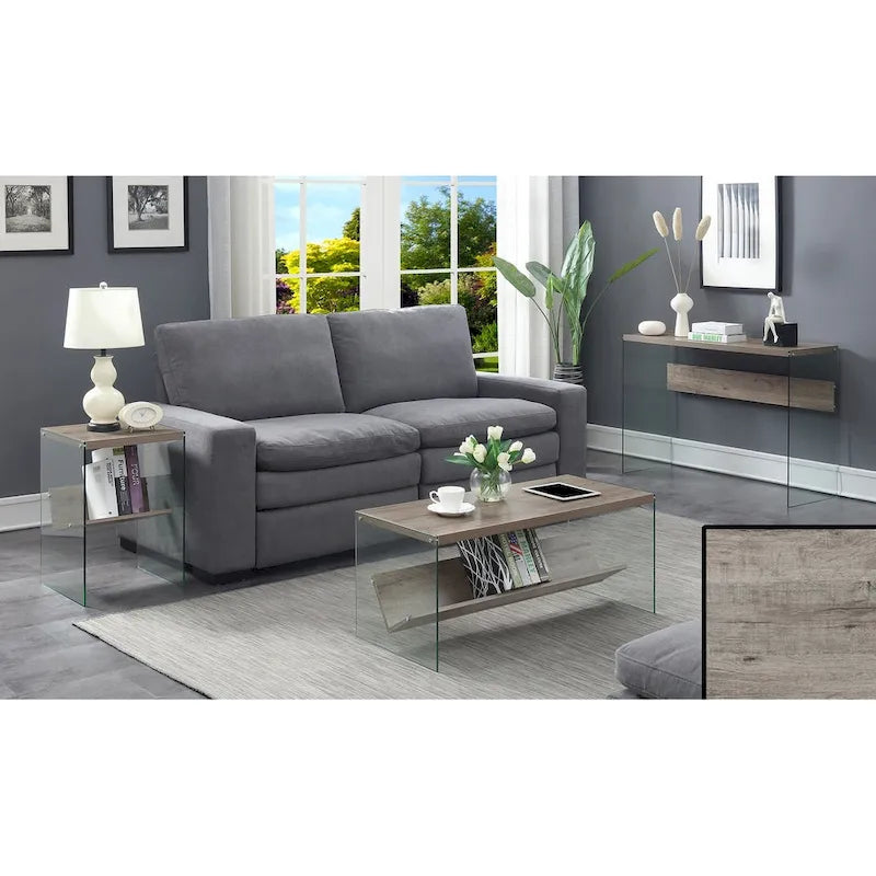 Convenience Concepts SoHo Glass Console Table/Desk