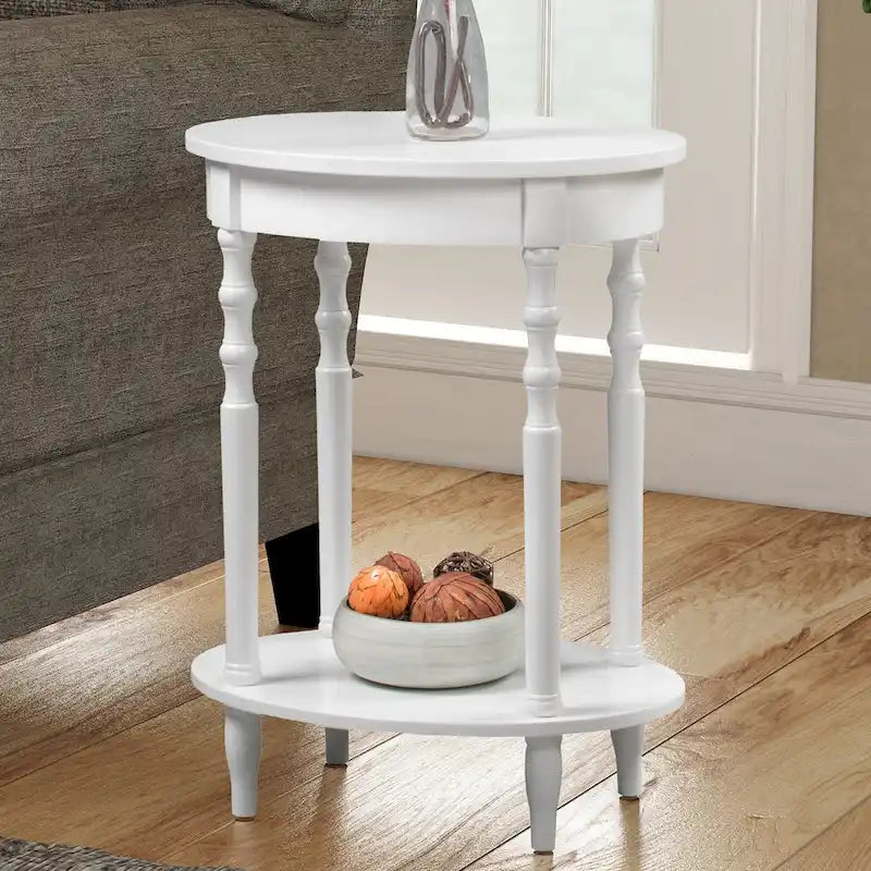 Convenience Concepts Classic Accents Brandi Oval End Table with Shelf