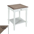 Convenience Concepts French Country 1 Drawer End Table with Shelf