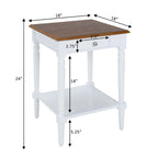 Convenience Concepts French Country 1 Drawer End Table with Shelf