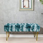 Home Soft Things Soft Fauxfur Ottoman Fuzzy Entryway Bench Seat
