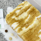 Home Soft Things Soft Fauxfur Ottoman Fuzzy Entryway Bench Seat