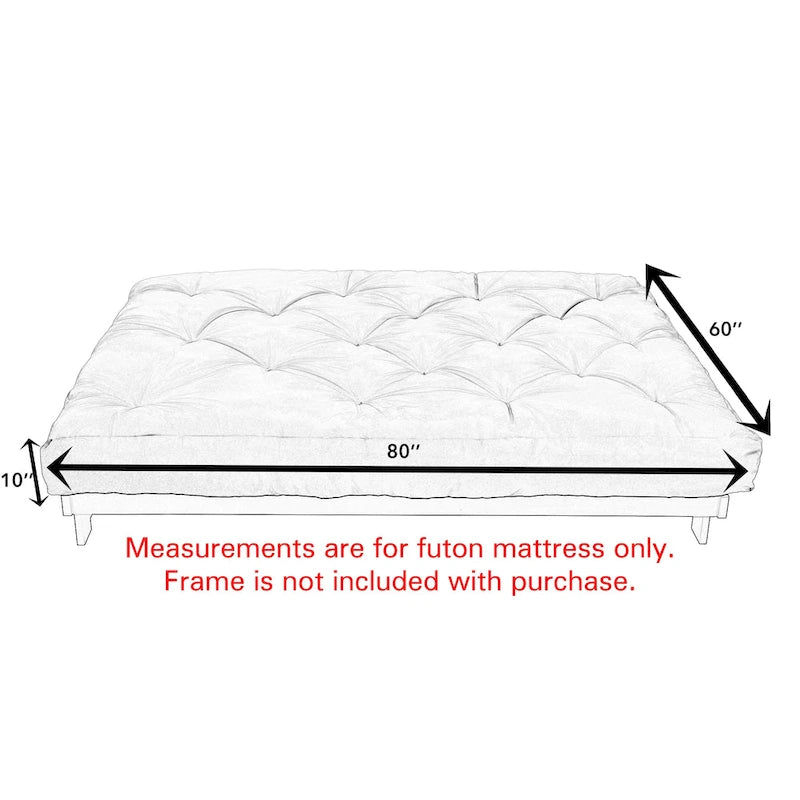 TruPedic Queen-size 10-inch Futon Mattress (Mattress Only)