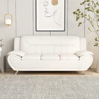 Michael Segura Bonded Leather Upholstered Sofa