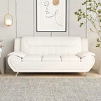 Michael Segura Bonded Leather Upholstered Sofa