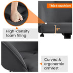 Yaheetech Desk Chair for Home Office, Height Adjustable 360Swivel Computer Chair