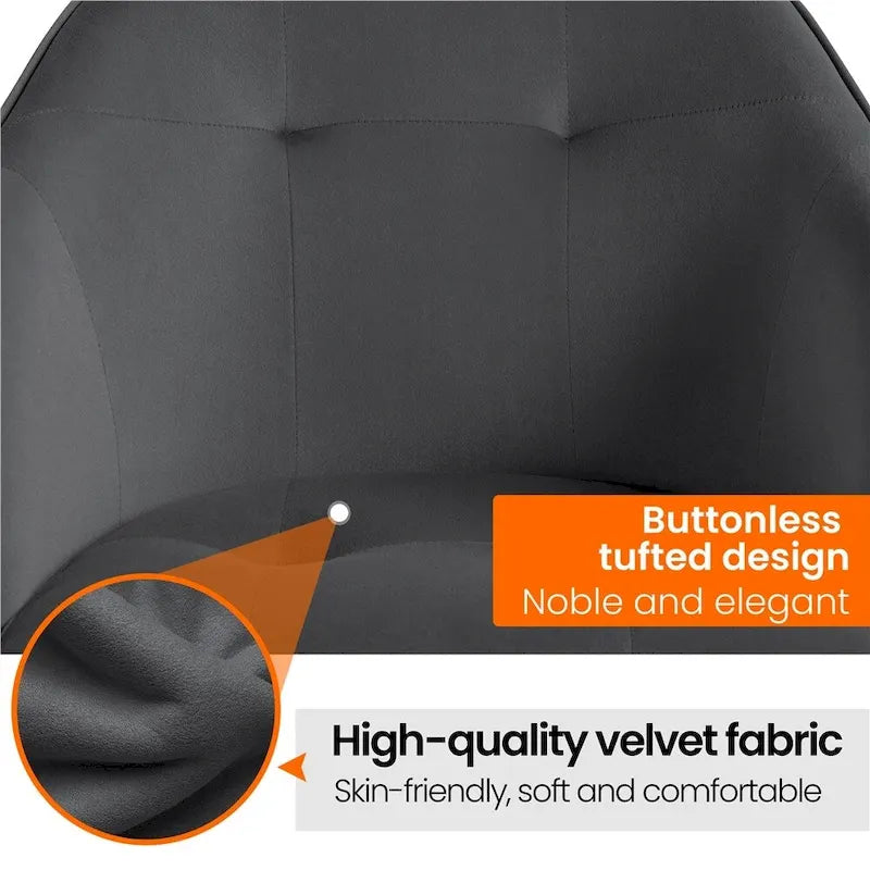 Yaheetech Desk Chair for Home Office, Height Adjustable 360Swivel Computer Chair