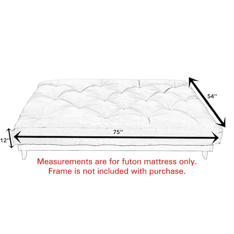 TruePedic Full-size 12-inch Futon Mattress (Mattress Only)