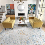 Kartal Mid Century Velvet Sofa Set in