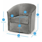 Ellery Modern Microfiber Swivel Accent Chair by Greyson Living