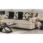 Furniture of America Jula Traditional Linen 2-piece Sofa Set