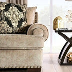 Furniture of America Jula Traditional Linen 2-piece Sofa Set