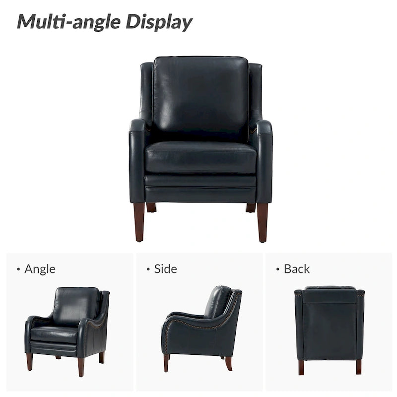 Pascual Comfy Living Room Armchair Set Of 2 with Solid Wood Legs
