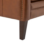 Pascual Comfy Living Room Armchair Set Of 2 with Solid Wood Legs