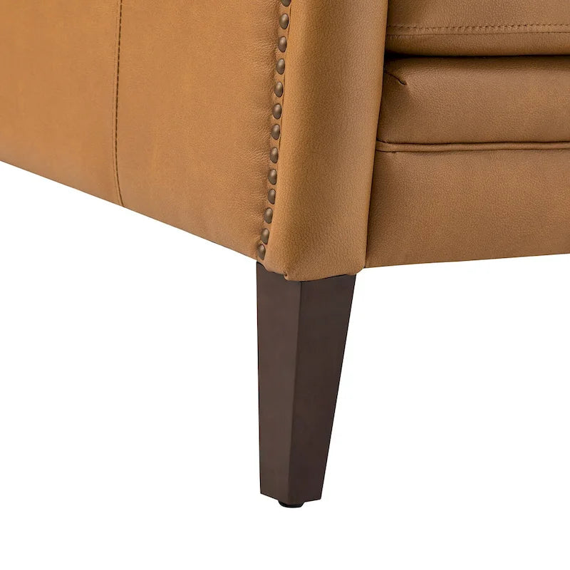 Pascual Comfy Living Room Armchair Set Of 2 with Solid Wood Legs
