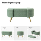 Clara 39.4 Wide Storage Bench with Metal Legs