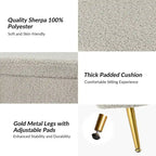 Clara 39.4 Wide Storage Bench with Metal Legs