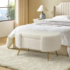 Clara 39.4 Wide Storage Bench with Metal Legs