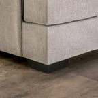 Ilka Transitional Chenille L-Shaped Flared Arms Sectional by Furniture of America