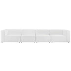 Mingle Vegan Leather 4-Piece Sectional Sofa