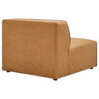 Mingle Vegan Leather 4-Piece Sectional Sofa