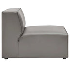 Mingle Vegan Leather 4-Piece Sectional Sofa