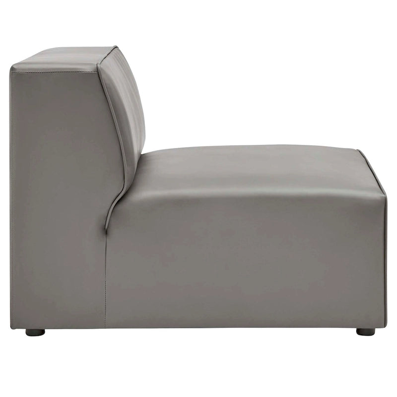 Mingle Vegan Leather 4-Piece Sectional Sofa