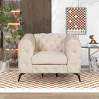 Velvet 3-Piece Sofa Sets(Three Seat Sofa/Loveseat and Single Chair)