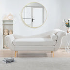 70.86W Chaise Lounge with Scroll Arm