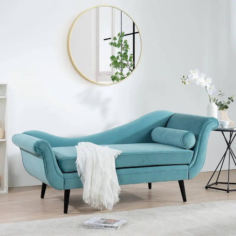 70.86W Chaise Lounge with Scroll Arm