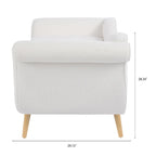70.86W Chaise Lounge with Scroll Arm