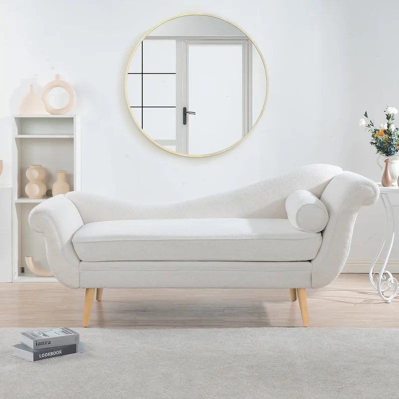 70.86W Chaise Lounge with Scroll Arm