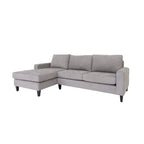 Coast to Coast Sofas Contemporary L Shaped Sectional Sofa Polyester Nylon Solid Wood Frame Upholstered