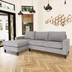 Coast to Coast Sofas Contemporary L Shaped Sectional Sofa Polyester Nylon Solid Wood Frame Upholstered