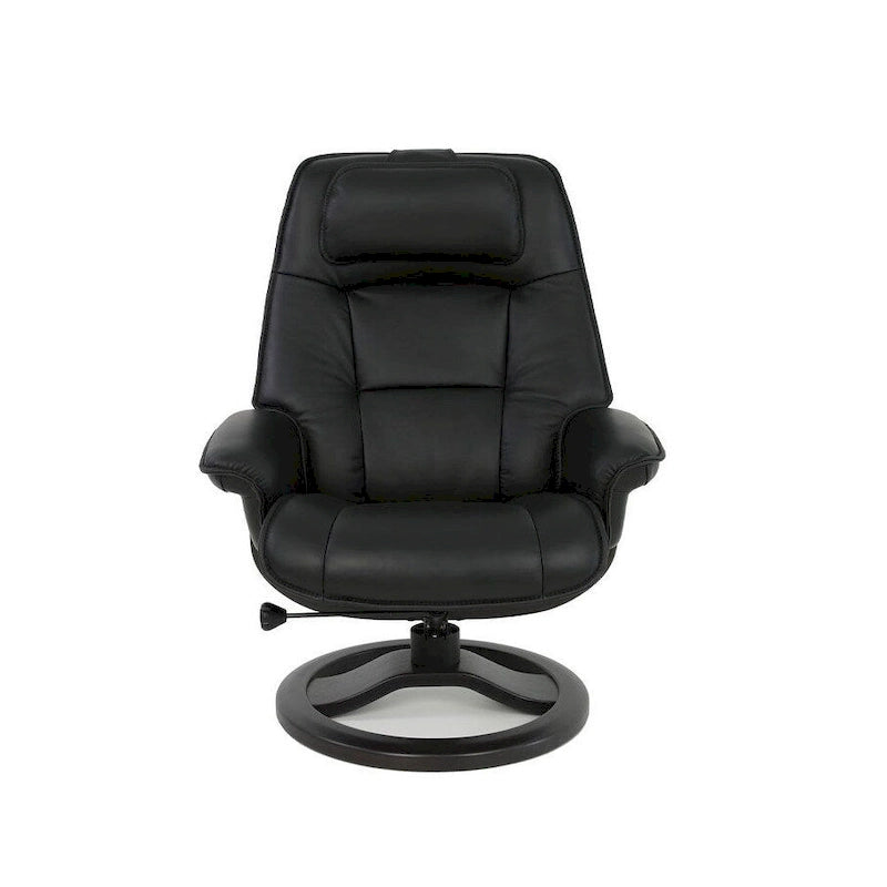 Fjords Admiral R Leather Recliner and Ottoman