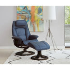 Fjords Admiral R Leather Recliner and Ottoman