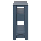 62.2 Modern Console Table with 4 Drawers and 2 Shelves