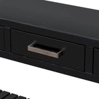 62.2 Modern Console Table with 4 Drawers and 2 Shelves