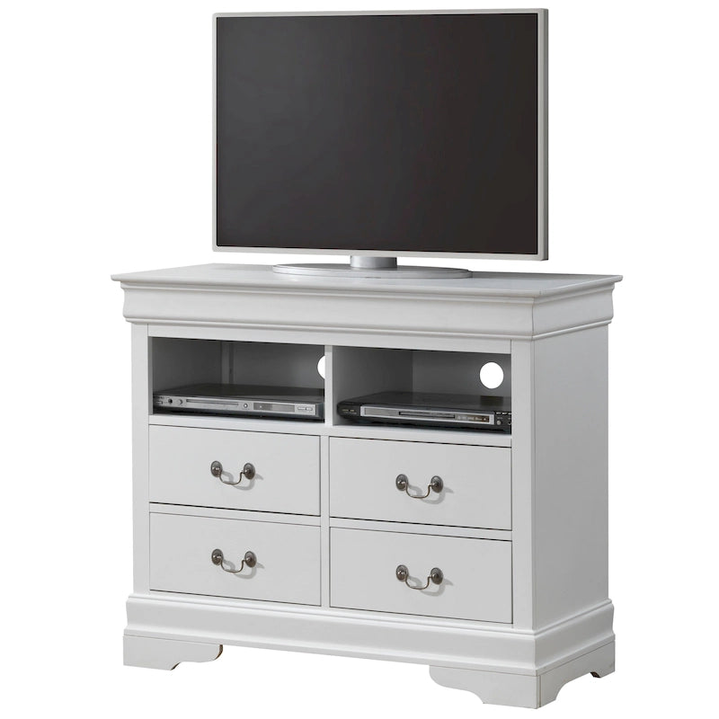 Louis Phillipe Wooden Media Chest
