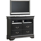 Louis Phillipe Wooden Media Chest