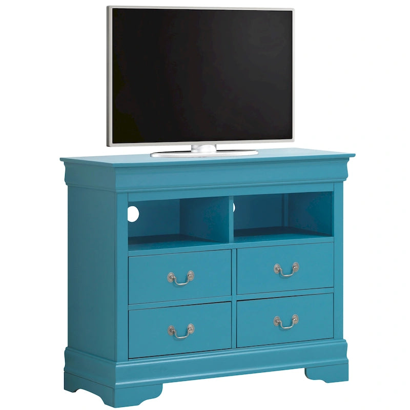 Louis Phillipe Wooden Media Chest
