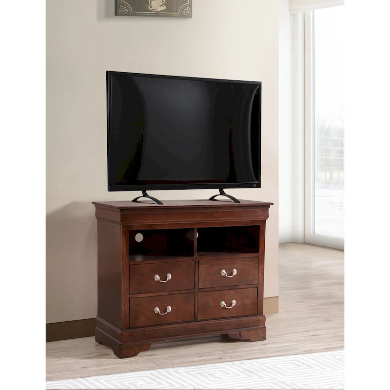 Louis Phillipe Wooden Media Chest