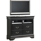 Louis Phillipe Wooden Media Chest