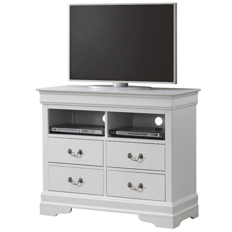 Louis Phillipe Wooden Media Chest