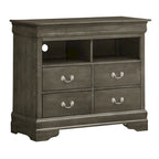 Louis Phillipe Wooden Media Chest